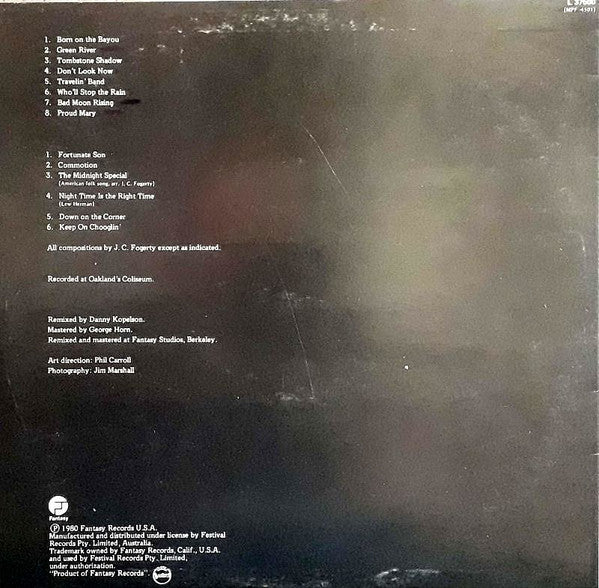 Creedence Clearwater Revival : The Concert (LP, Album)