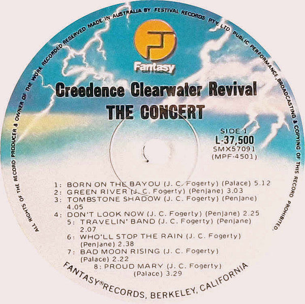 Creedence Clearwater Revival : The Concert (LP, Album)