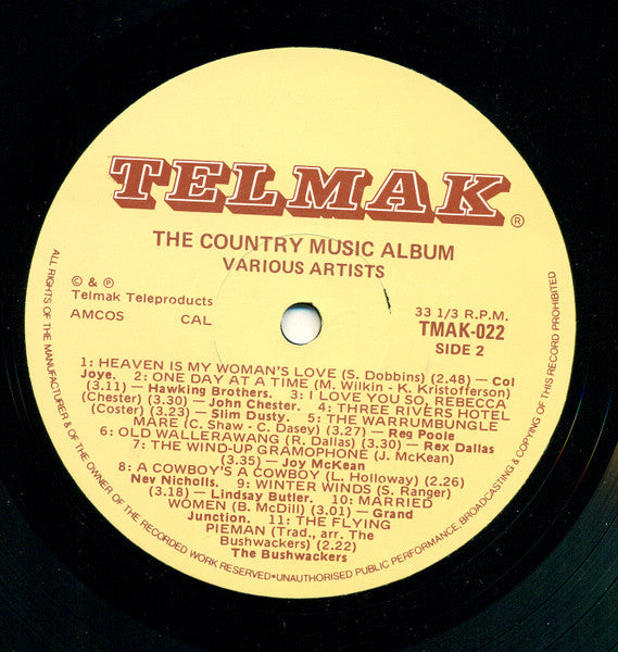 Various : The Country Music Album (LP, Comp)