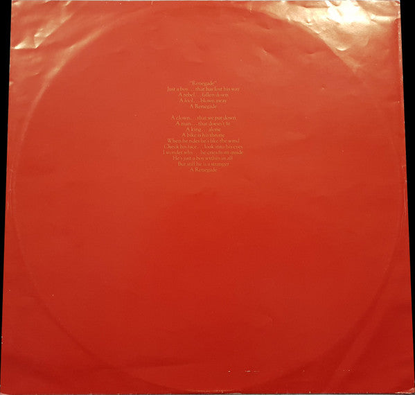 Thin Lizzy : Renegade (LP, Album)