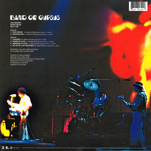 Jimi Hendrix : Band Of Gypsys (LP, Album, RE, RM, 180)
