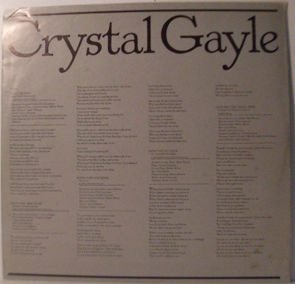 Crystal Gayle : Miss The Mississippi (LP, Album)