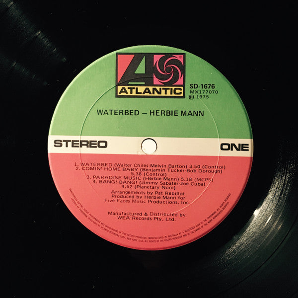 Herbie Mann : Waterbed (LP, Album)