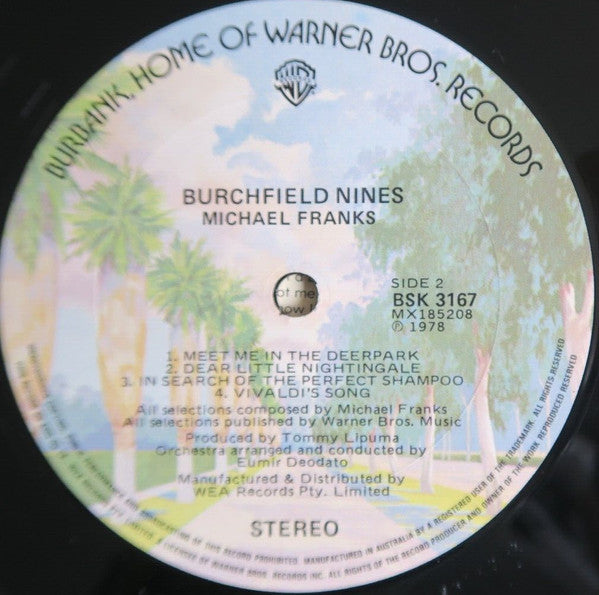 Michael Franks : Burchfield Nines (LP, Album)