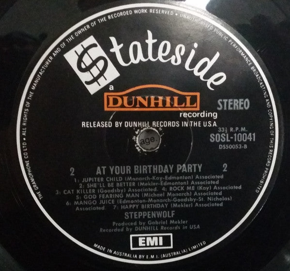 Steppenwolf : At Your Birthday Party (LP, Album)