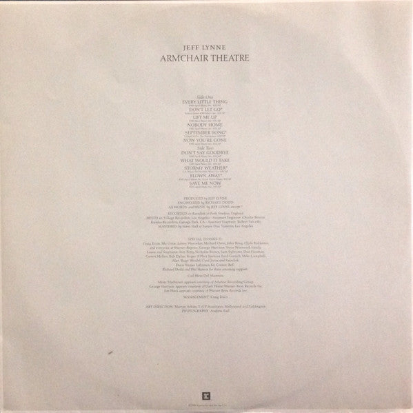 Jeff Lynne : Armchair Theatre (LP, Album)