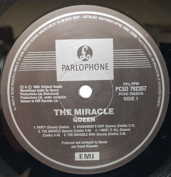 Queen : The Miracle (LP, Album)