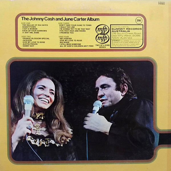 Johnny Cash And June Carter : The Johnny Cash And June Carter Album (2xLP, Comp)