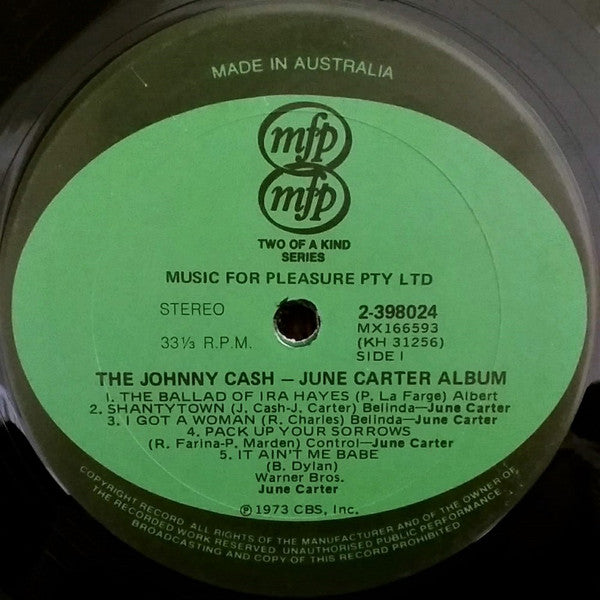 Johnny Cash And June Carter : The Johnny Cash And June Carter Album (2xLP, Comp)