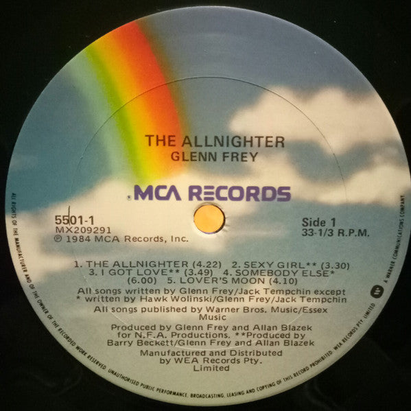 Glenn Frey : The Allnighter (LP, Album)