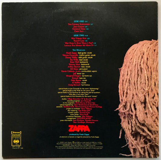 Zappa* : Joe's Garage Act I (LP, Album, Con)