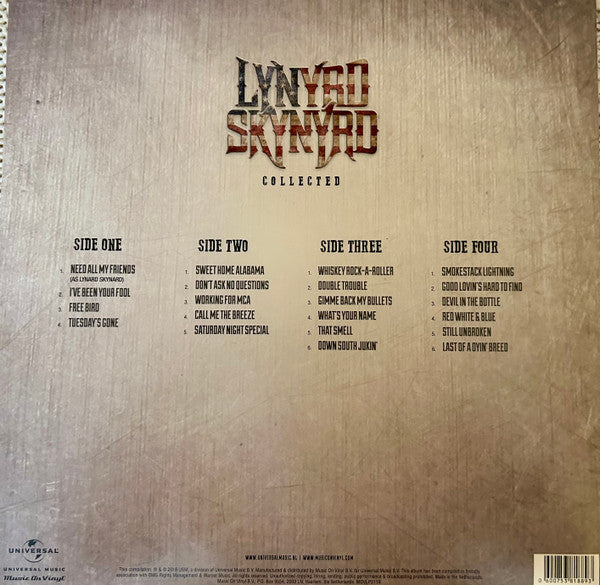 Lynyrd Skynyrd : Collected (2xLP, Album, Comp, 180)