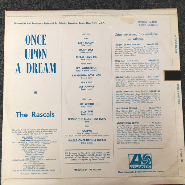 The Rascals : Once Upon A Dream (LP)