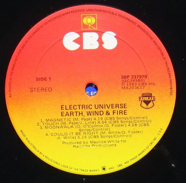 Earth, Wind & Fire : Electric Universe (LP, Album)