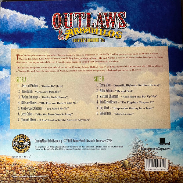 Various : Outlaws & Armadillos: Country's Roaring '70s (LP, Comp)