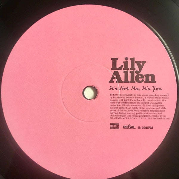 Lily Allen : It's Not Me, It's You (LP, Album, RE)