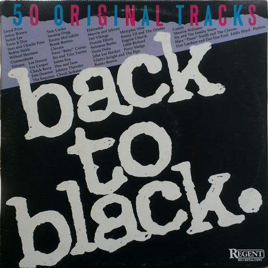 Various : Back To Black (2xLP, Comp)