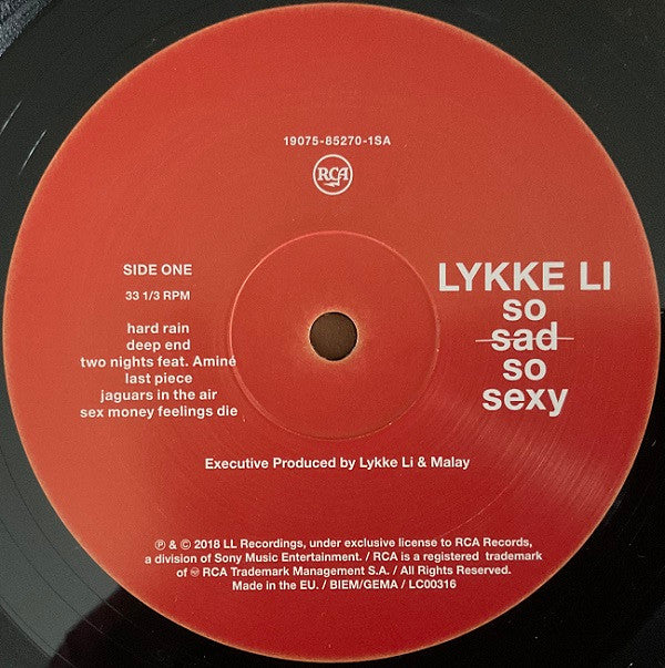 Lykke Li : So Sad So Sexy (LP, Album)