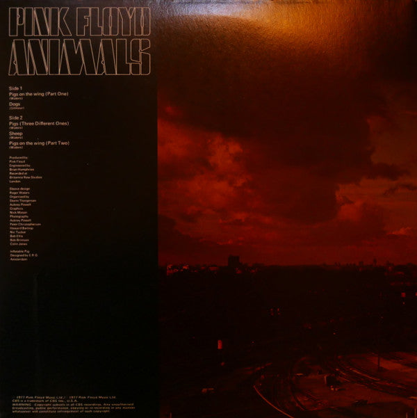 Pink Floyd : Animals (LP, Album, Gat)
