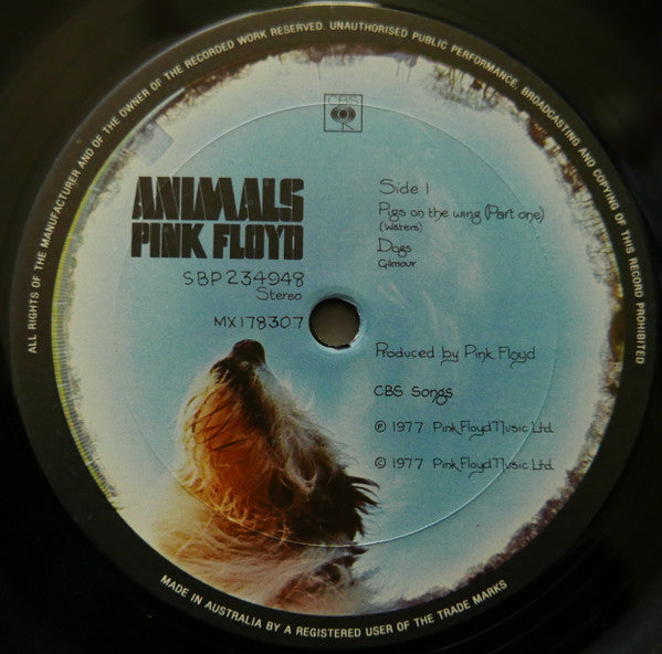Pink Floyd : Animals (LP, Album, Gat)