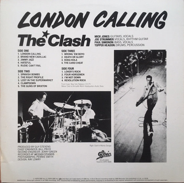 The Clash : London Calling (2xLP, Album)