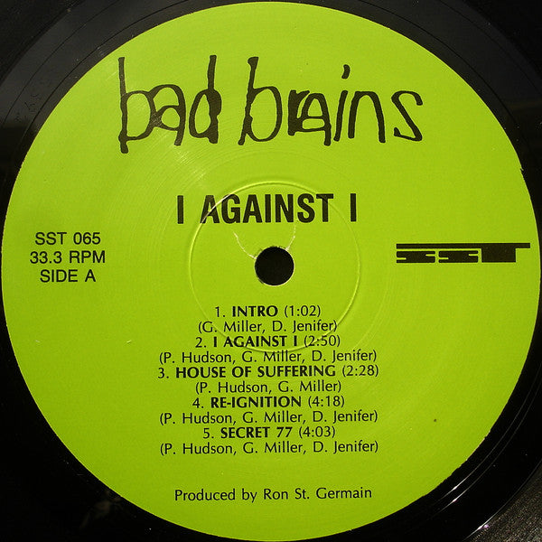 Bad Brains : I Against I (LP, Album, RP)