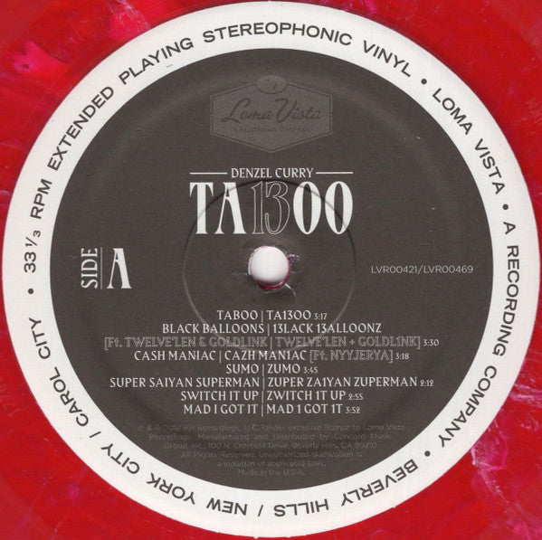 Denzel Curry : Ta13oo (LP, Album, Red)