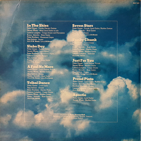Peter Green (2) : In The Skies (LP, Album, Gat)
