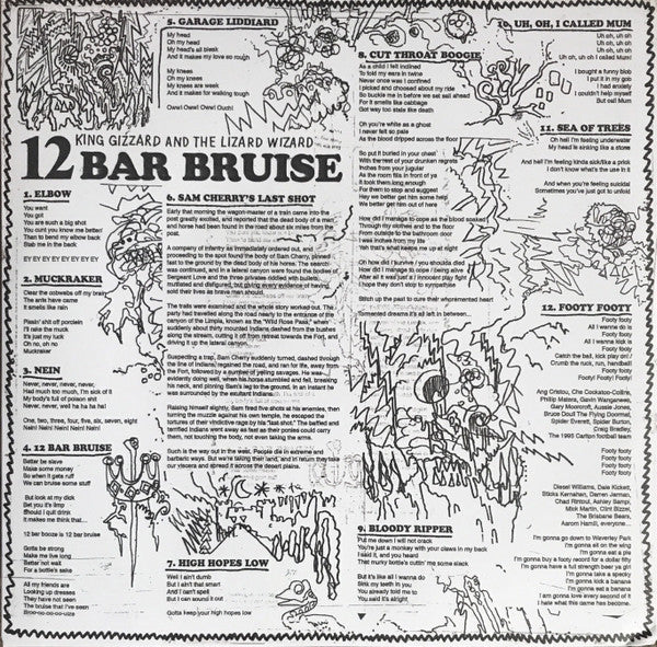 King Gizzard And The Lizard Wizard : 12 Bar Bruise (LP, Album, RE, Gre)