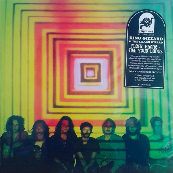 King Gizzard & The Lizard Wizard* : Float Along - Fill Your Lungs (LP, Album, RE, Yel)