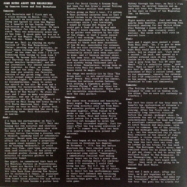 Neil Young : Songs For Judy (2xLP, Album)