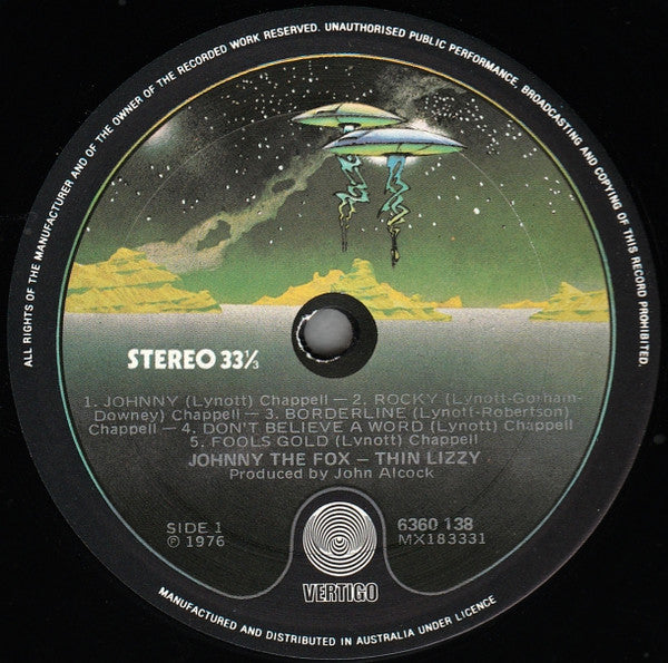 Thin Lizzy : Johnny The Fox (LP, Album)