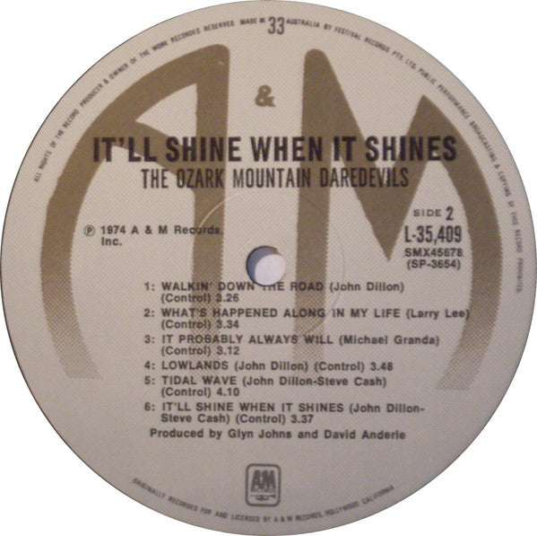 The Ozark Mountain Daredevils : It'll Shine When It Shines (LP)