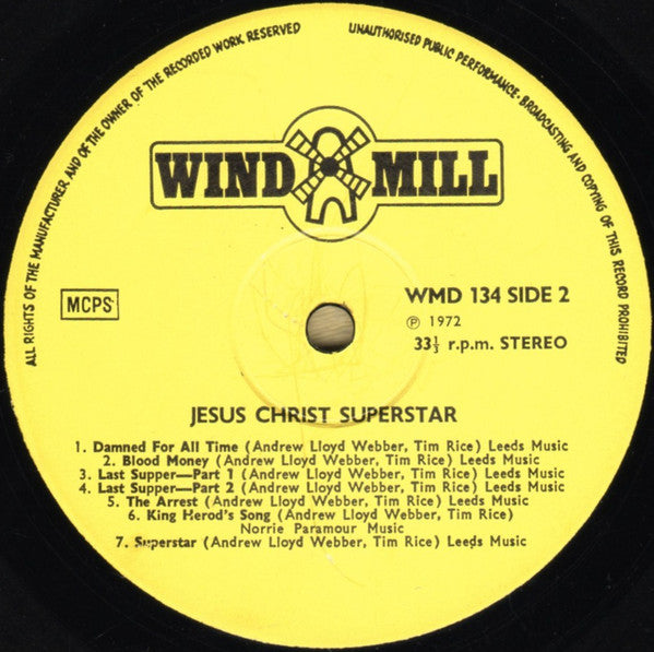 Andrew Lloyd Webber And Tim Rice : Jesus Christ Superstar (LP, Sle)