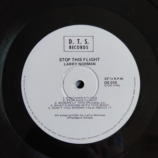 Larry Norman : Stop This Flight (LP, Album)