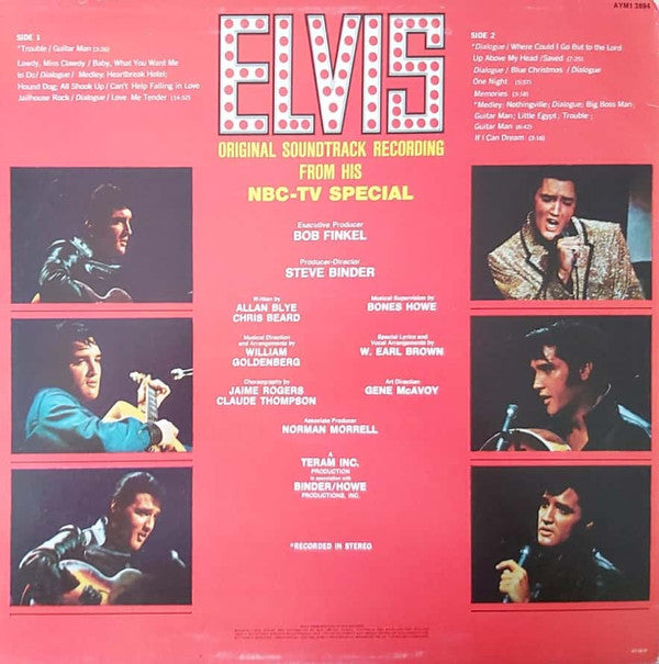 Elvis Presley : Elvis (TV Special) (LP, Album, Mono, RE)