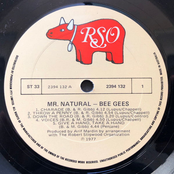 Bee Gees : Mr. Natural (LP, Album, RE)