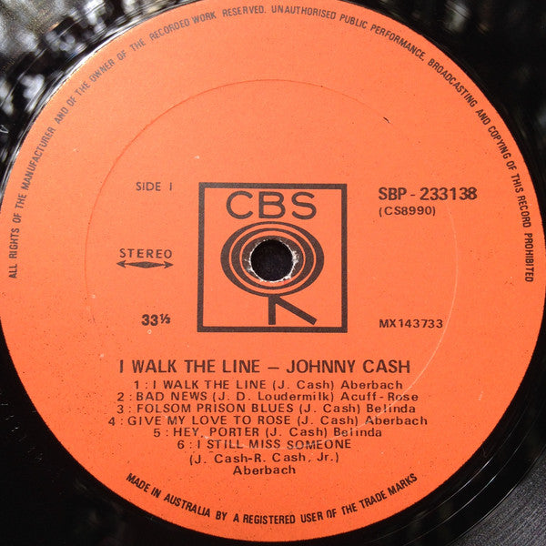 Johnny Cash : I Walk The Line (LP, Album)