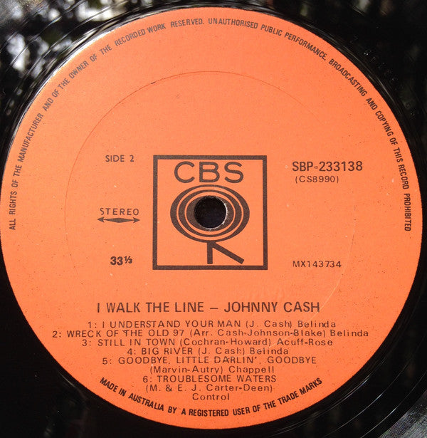 Johnny Cash : I Walk The Line (LP, Album)