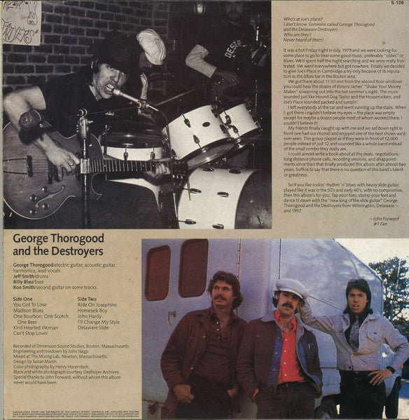 George Thorogood And The Destroyers* : George Thorogood And The Destroyers (LP, Album)