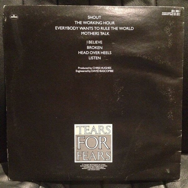 Tears For Fears : Songs From The Big Chair (LP, Album)