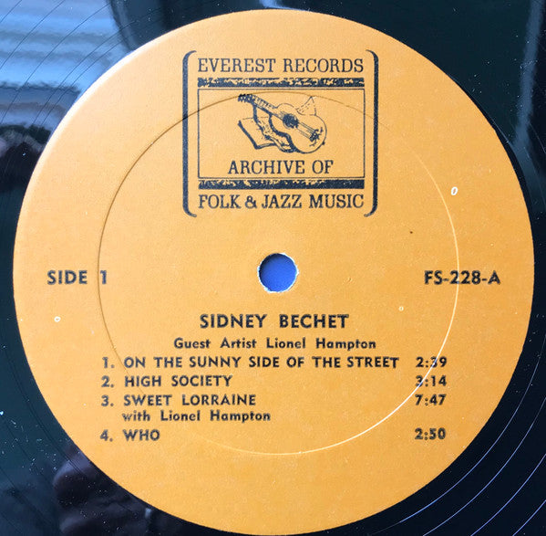 Sidney Bechet Guest Artist Lionel Hampton : Sidney Bechet (LP, Comp)