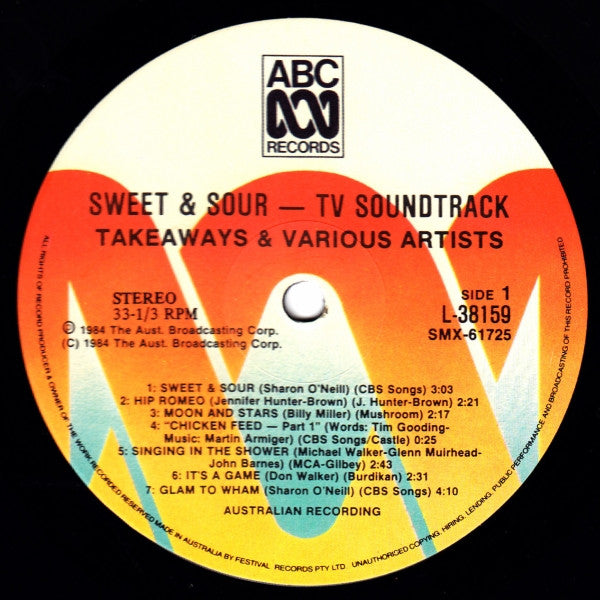 The Takeaways : Sweet & Sour (LP, Album, RP, Gat)