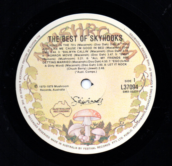 Skyhooks : The Best Of Skyhooks (LP, Comp)