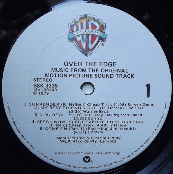 Various : Over The Edge (Original Sound Track) (LP, Comp)