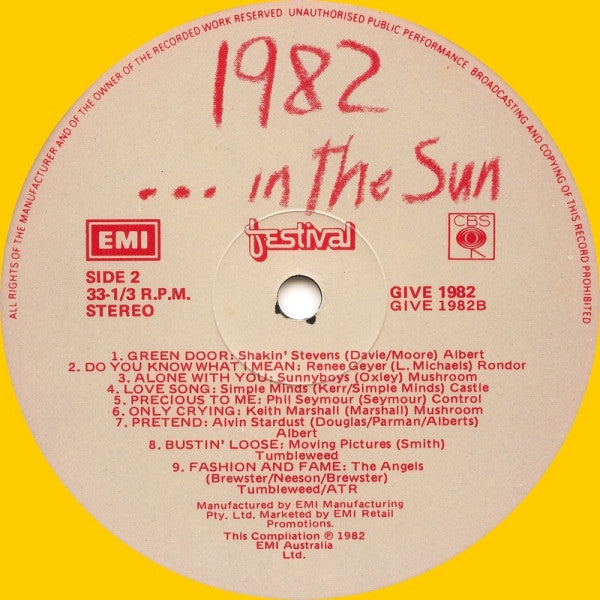 Various : 1982 ... In The Sun (LP, Comp)