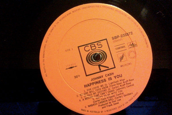 Johnny Cash : Happiness Is You (LP, Album)
