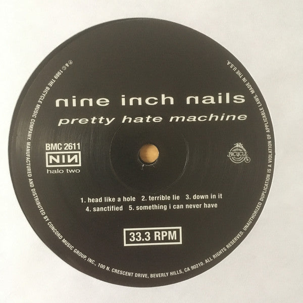 Nine Inch Nails : Pretty Hate Machine (LP, Album, RE)