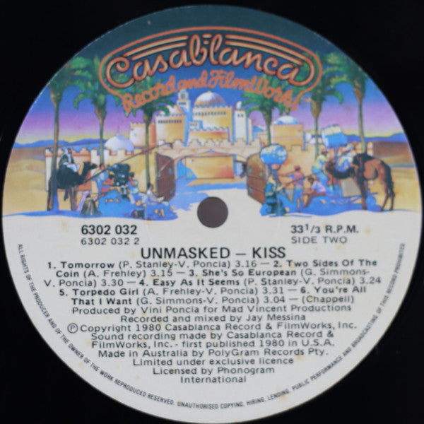 Kiss : Unmasked (LP, Album)