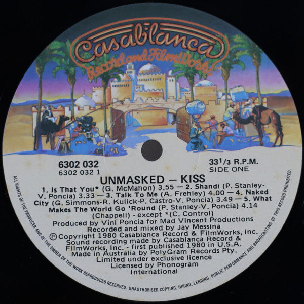 Kiss : Unmasked (LP, Album)